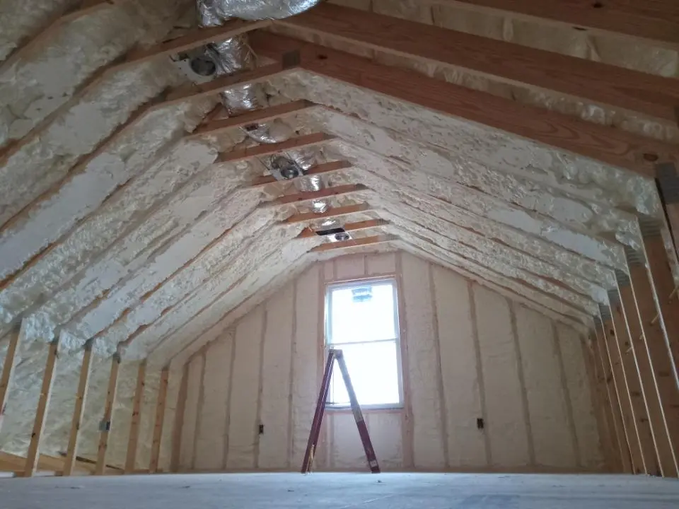 Spray foam roofing application for Crawl Space Insulation project in Gloucester City